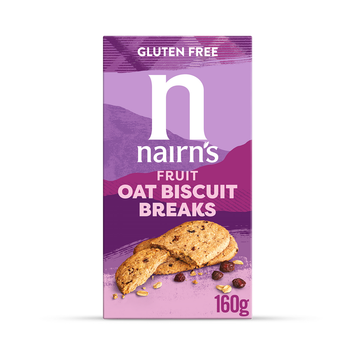 Nairn's Gluten Free Fruit Oat Biscuit Breaks 160g