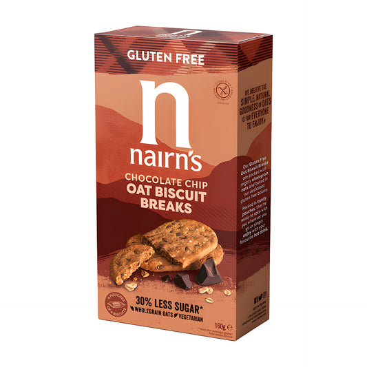 Nairn's Gluten Free Chocolate Chip Oat Biscuit Breaks 160g