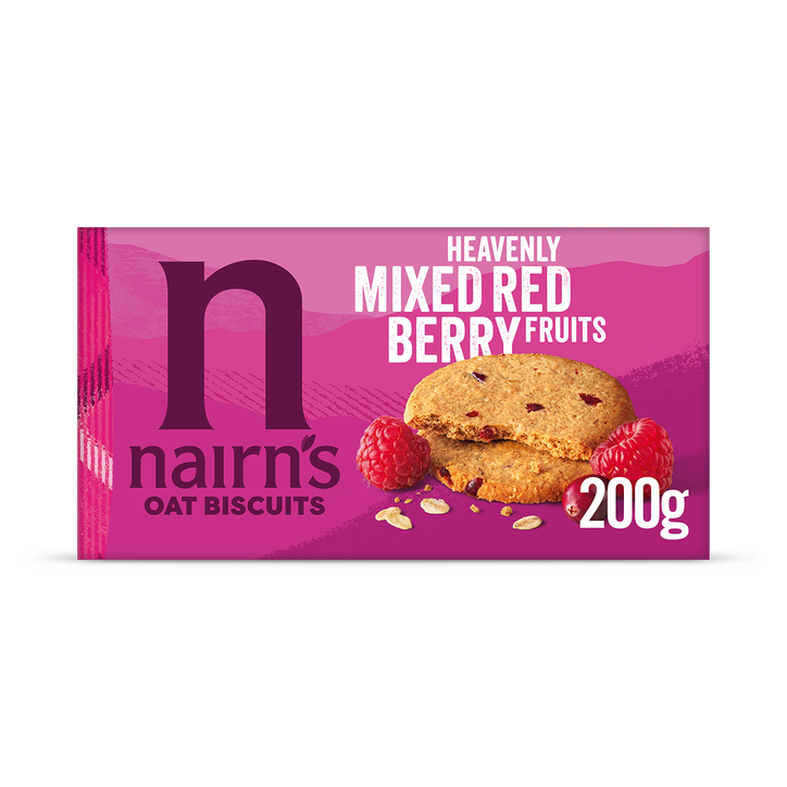 Nairn's Mixed Red Berry Oat Biscuits 200g