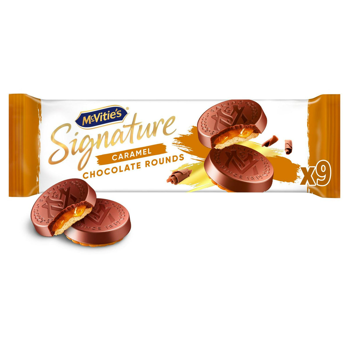 McVitie's Signature Caramel Chocolate Rounds 109g