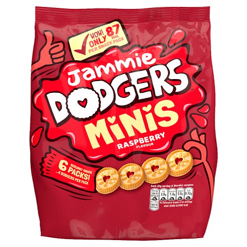 Burtons Mini Jammie Dodgers Snack Pack 6 x 20g (120g)