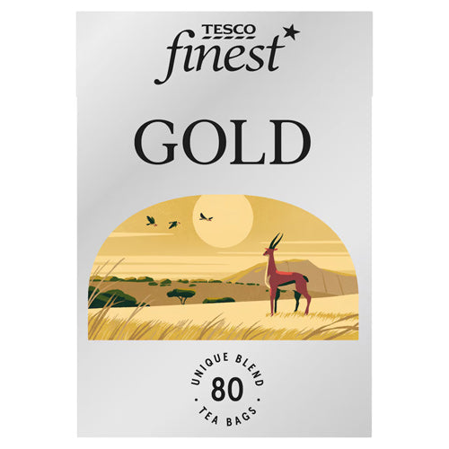 Tesco Finest Gold Tea Bags 80 Pack (250g)