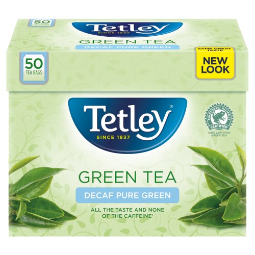 Tetley Decaffeinated Pure Green 50 Teabags (100g)