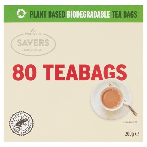 Morrisons Savers 80 Tea Bags (200g)