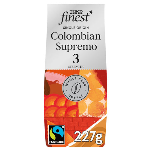 Tesco Finest Fair Trade Colombian Supremo Beans (227g)