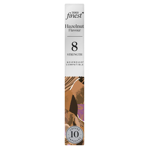 Tesco Finest Hazelnut Flavour Coffee Capsules 10 Pack (54g)