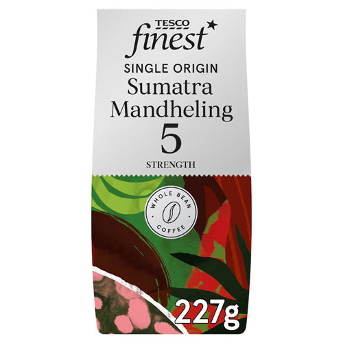 Tesco Finest Fairtrade Sumatra Mandheling Roasted Coffee Beans (227g)