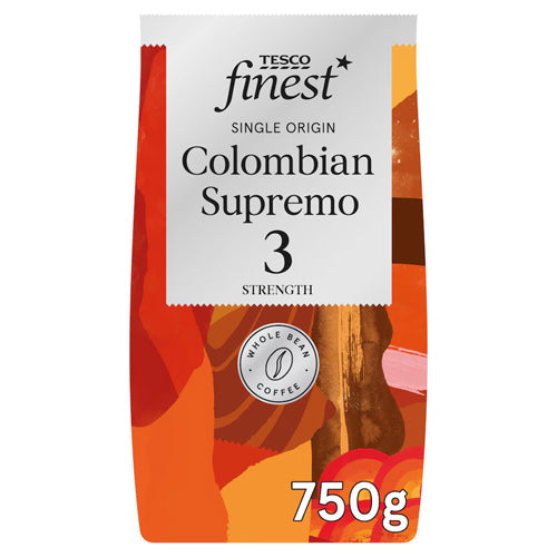 Tesco Finest Fairtrade Colombian Supremo Roasted Coffee Beans (750g)