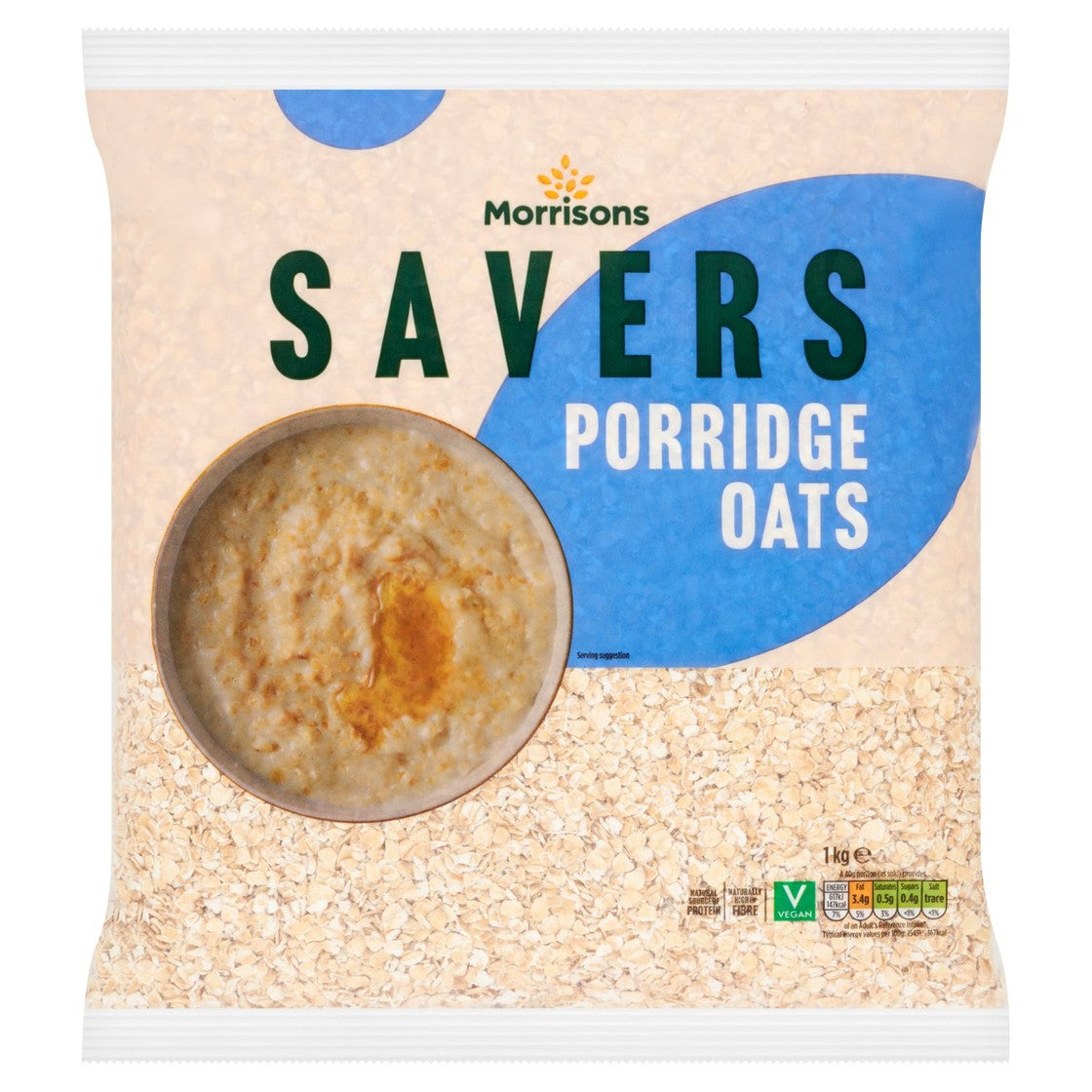 Morrisons Savers Porridge Oats (1kg)