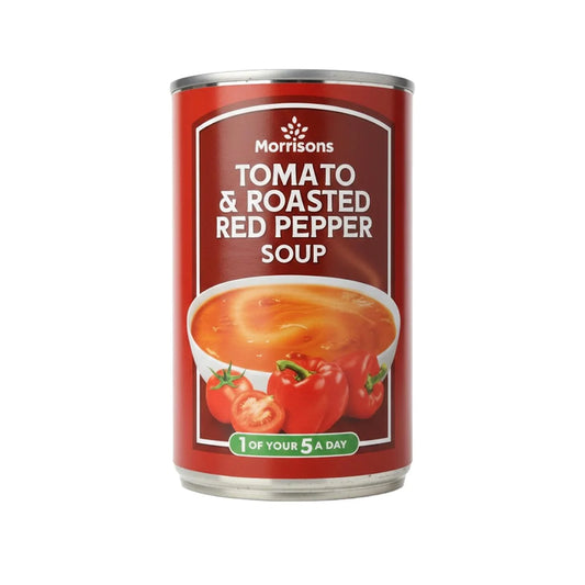 Morrisons Tomato & Roasted Red Pepper Soup (Bulk Buy Pack of 6) 2400g