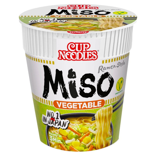 Nissin Cup Noodles Miso Vegetable (Bulk Buy Pack of 6) 402g