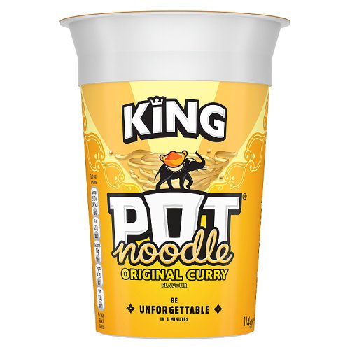 King Pot Noodle Original Curry 114g