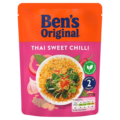 Ben's Original Express Thai Sweet Chilli Rice (Bulk Buy Pack of 6) 1320g