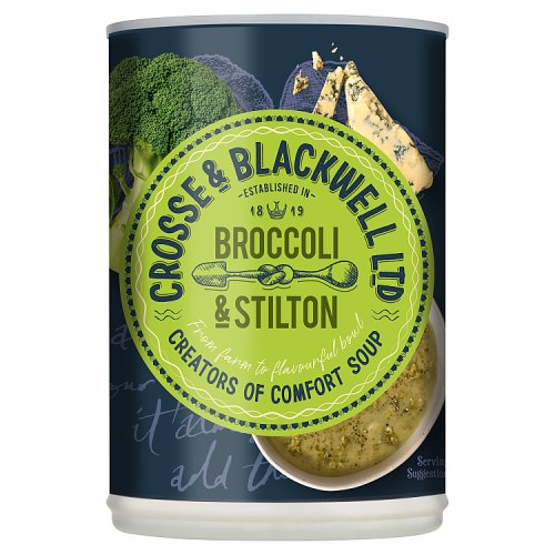 Crosse and Blackwell Broccoli and Stilton Soup (Bulk Buy Pack of 6) 2400g