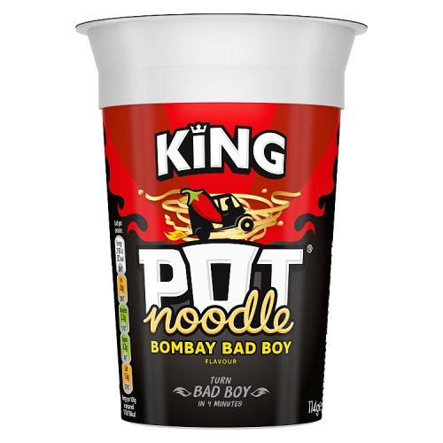 King Pot Noodle Bombay Bad Boy (Bulk Buy Pack of 6) 684g