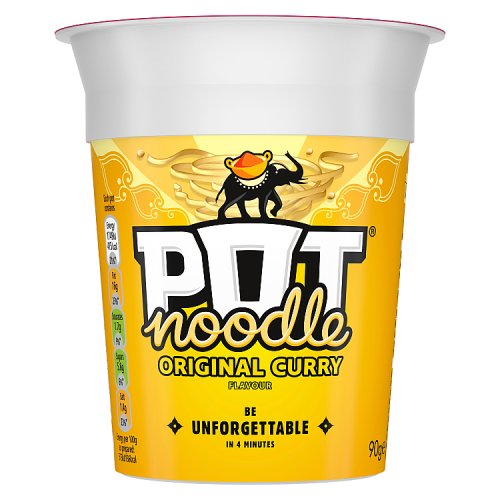 Pot Noodle Curry Original (Bulk Buy Pack of 6) 540g