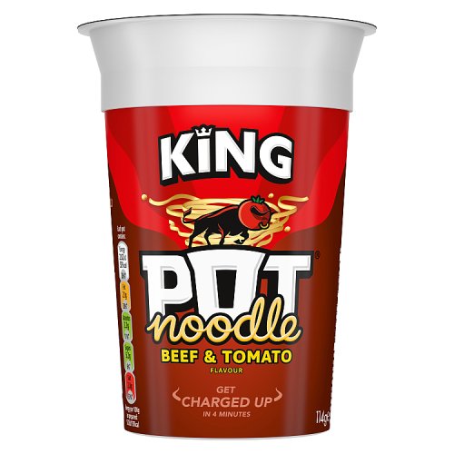 King Pot Noodle Beef and Tomato (Bulk Buy Pack of 6) 684g