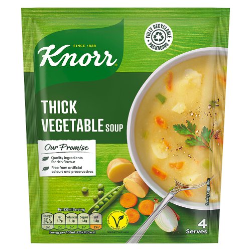 Knorr Packet Soup Crofters Thick Vegetable (Bulk Buy Pack of 6) 450g