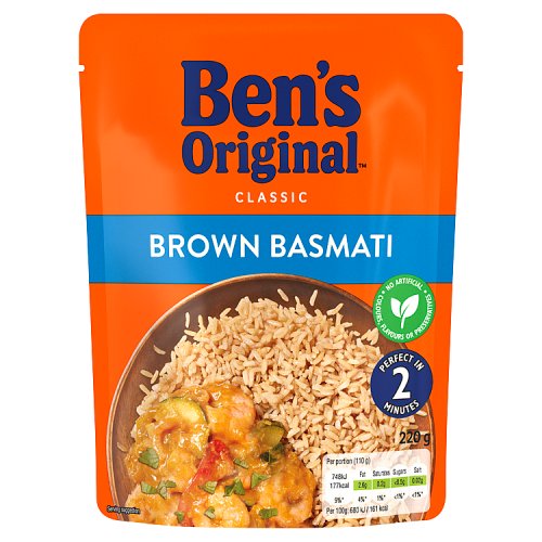 Ben's Original Classic Brown Basmati (Bulk Buy Pack of 6) 1320g