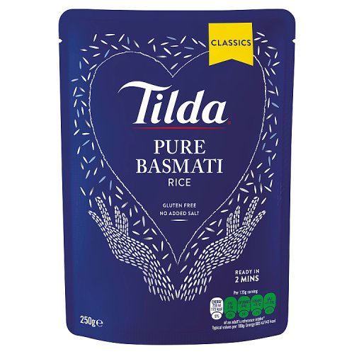 Tilda Steamed Basmati Rice (Bulk Buy Pack of 6) 1500g
