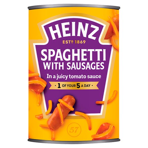 Heinz Spaghetti Hoops in Tomato Sauce Large Size (Bulk Buy Pack of 6) 2400g