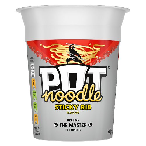 Pot Noodle Sticky Rib (Bulk Buy Pack of 6) 684g