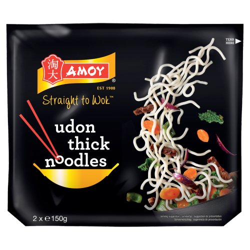 Amoy Straight To Wok Udon Noodles (Bulk Buy Pack of 6) 1800g