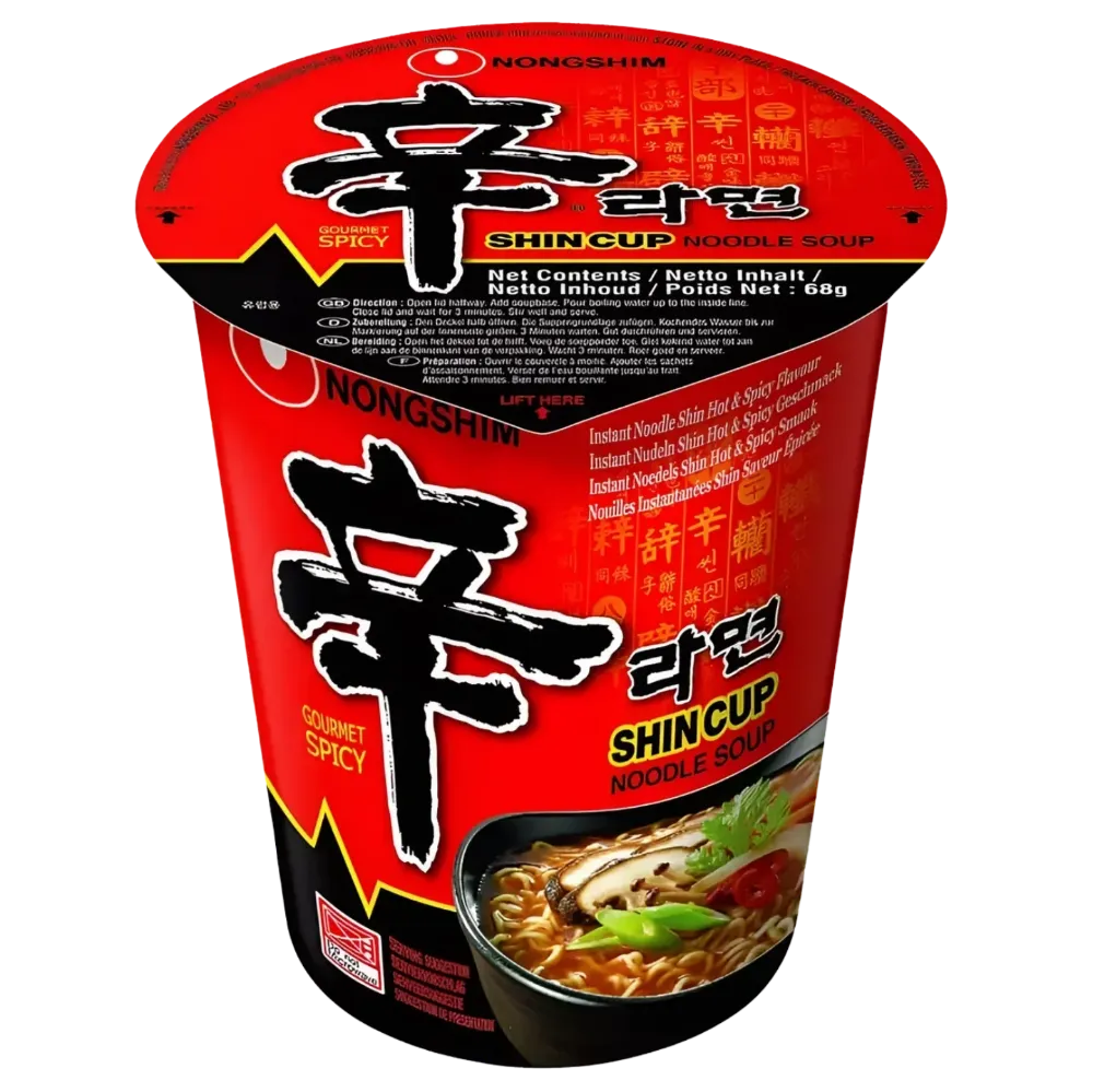 Nongshim Shin Cup Spicy Instant Noodle Soup 68g