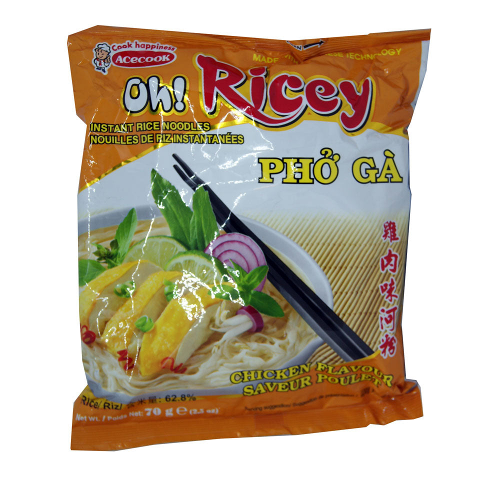 Acecook Oh! Ricey Chicken Flavour Instant Rice Noodles 70g