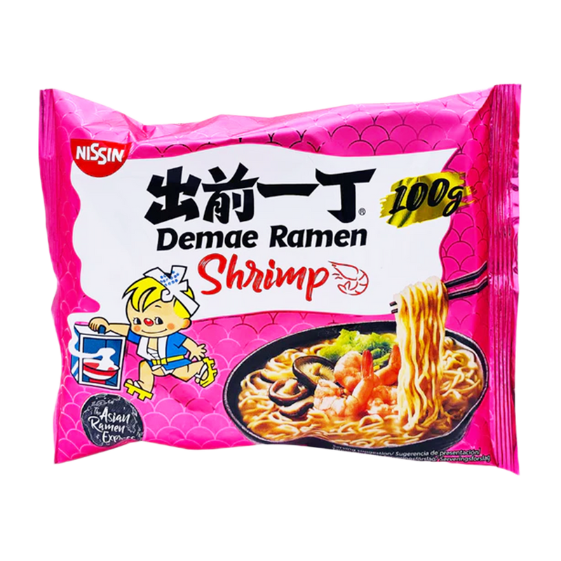 Nissin Demae Ramen Shrimp Instant Noodles 100g