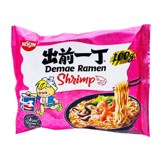 Nissin Demae Ramen Shrimp Instant Noodles 100g