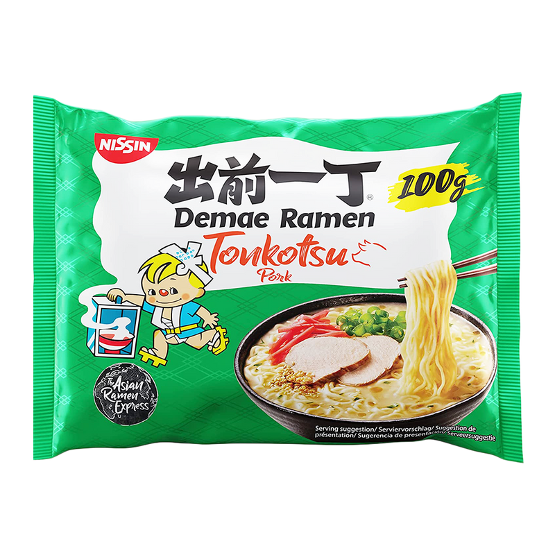 Nissin Demae Ramen Tonkotsu Pork Instant Noodles 100g