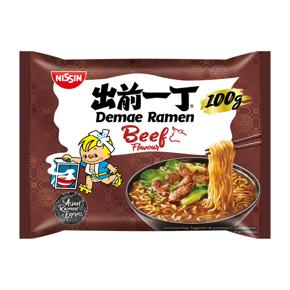 Nissin Demae Ramen Beef Flavour Instant Noodles 100g