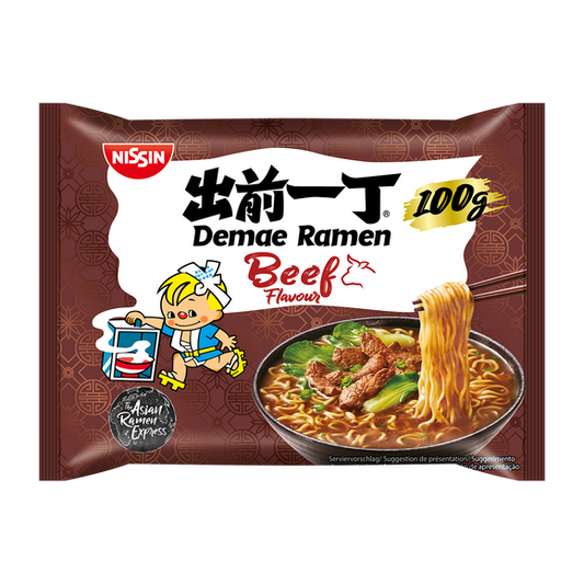 Nissin Demae Ramen Beef Flavour Instant Noodles 100g