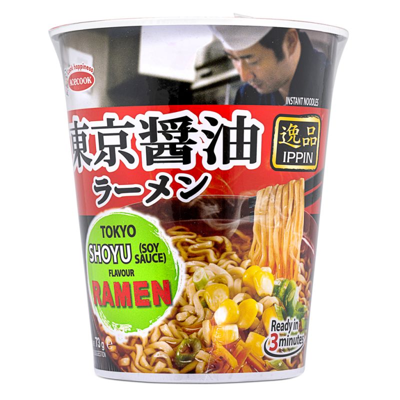 Acecook Ippin Tokyo Shoyu Soy Sauce Ramen Cup 73g