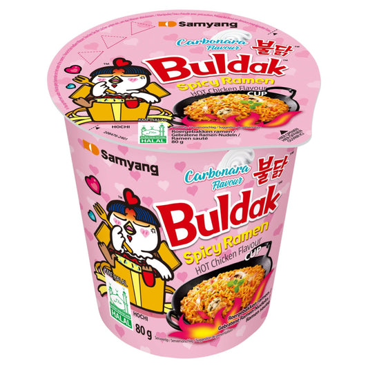 Samyang Buldak Carbonara Spicy Chicken Ramen Cup 80g