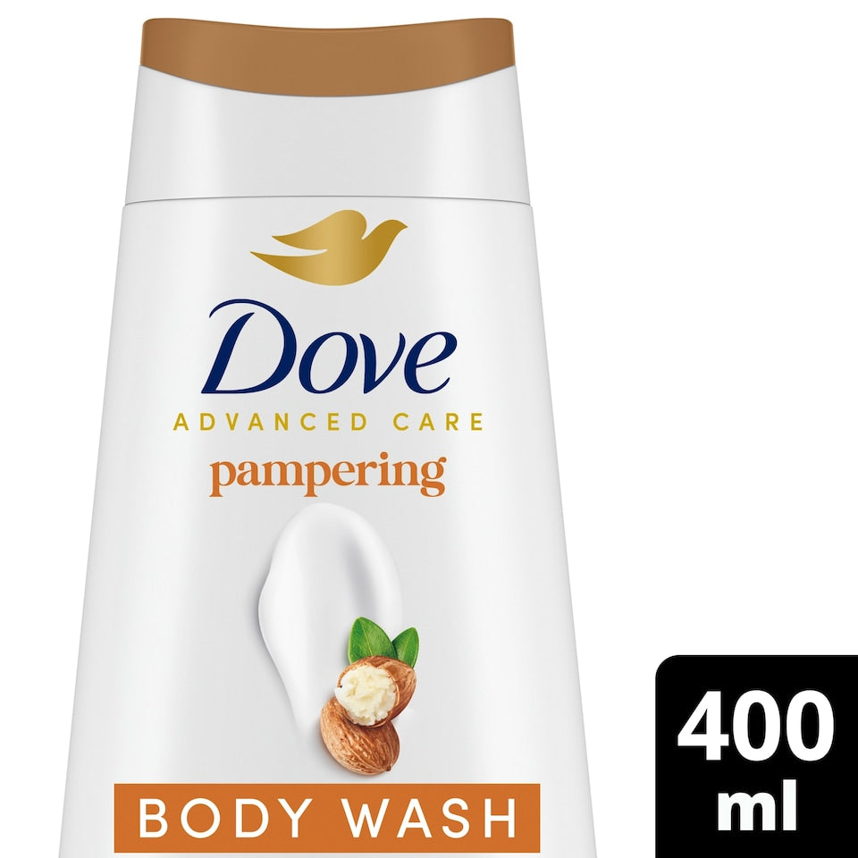 Dove Pampering Advanced Care Body Wash, Shea Butter & Vanilla, 400ml