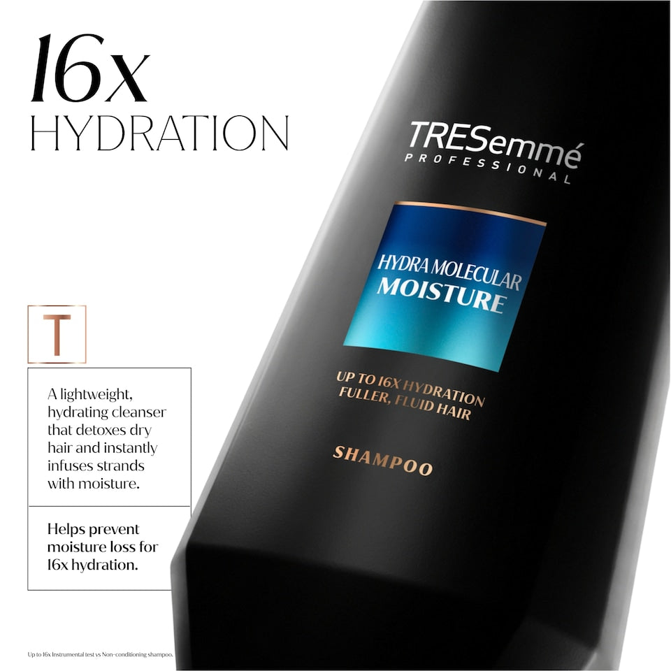 TRESemmé Professional Hydra Molecular Moisture Shampoo, 400ml