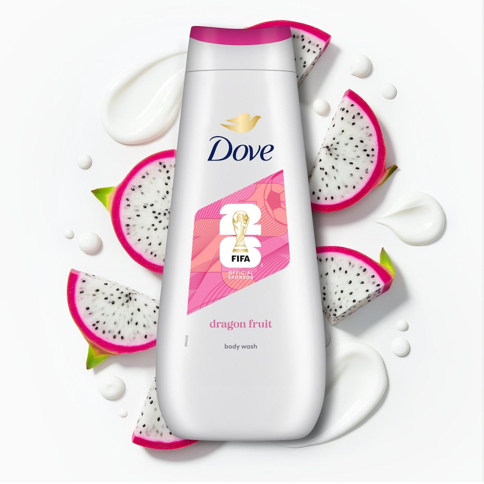 Dove Advanced Care Replenishing Dragon Fruit & Coconut Cream Body Wash, 400ml