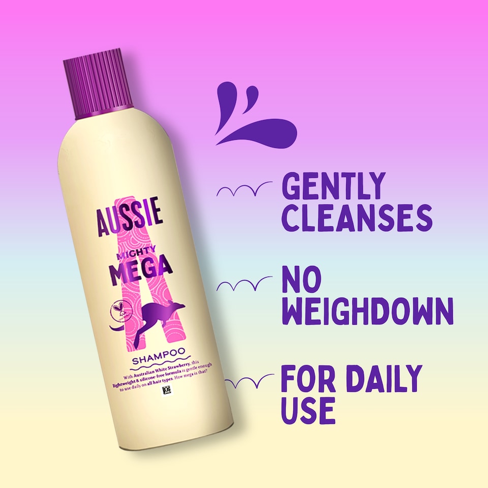 Aussie Mighty Mega Shampoo, 400ml