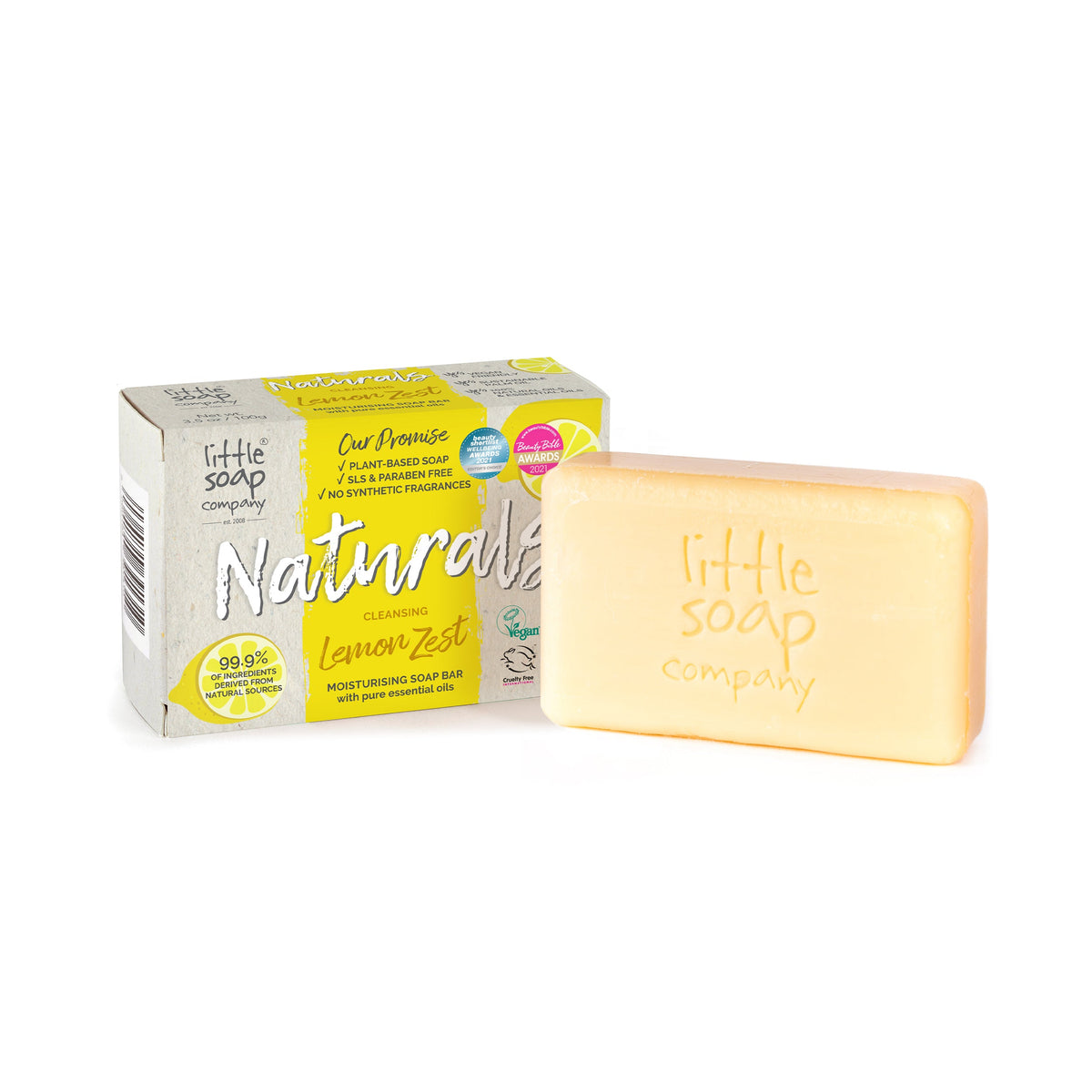 Little Soap Company Natural Lemon Soap Bar 100g