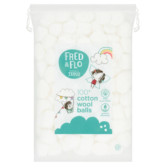 Fred & Flo Cotton Wool Balls 100 pack
