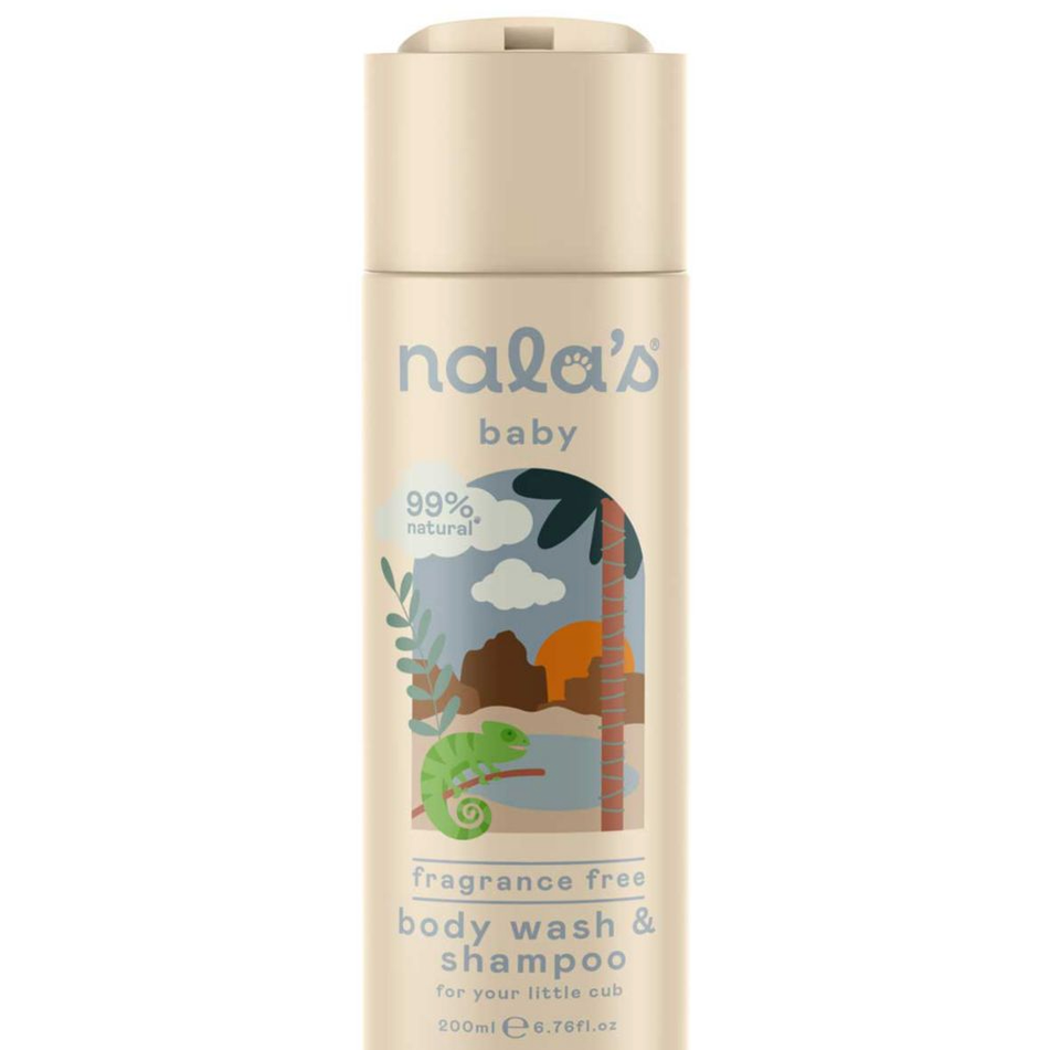 Nala's Baby Fragrance-Free Body Wash & Shampoo 200ml