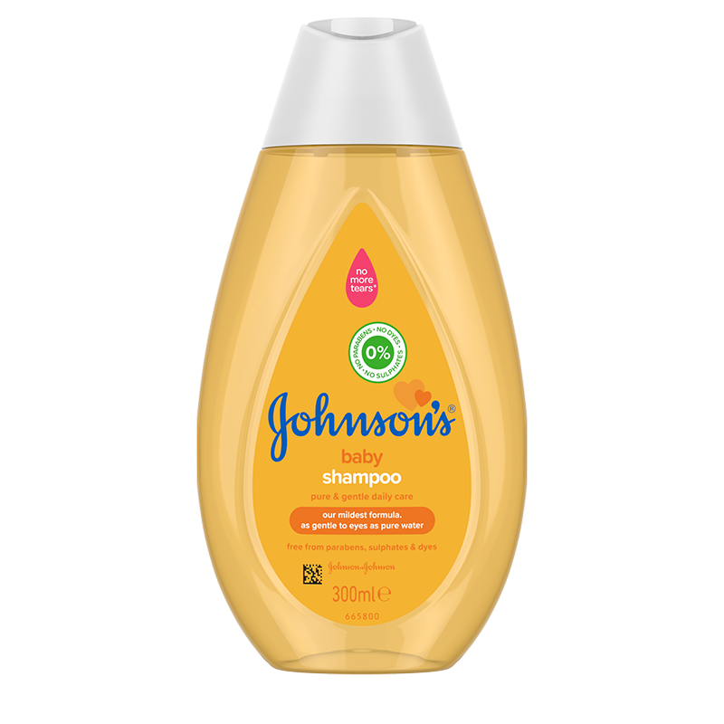 Johnson's Baby Shampoo 300ml bottle, no dyes or sulphates