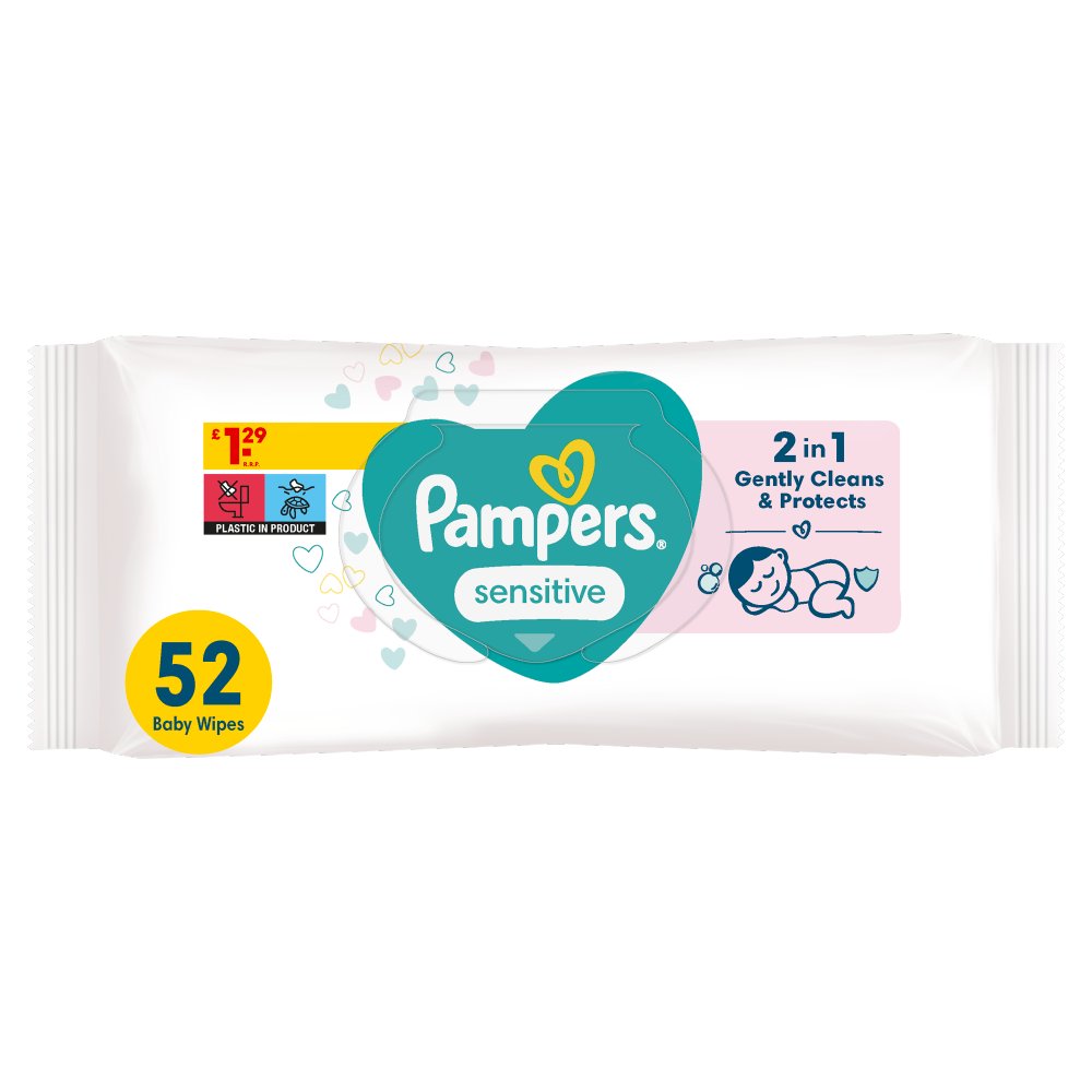 Pampers Sensitive Baby Wipes 52 pack