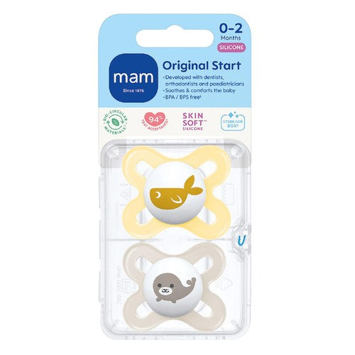MAM Start Night Soother 0-2 Months 2 pack