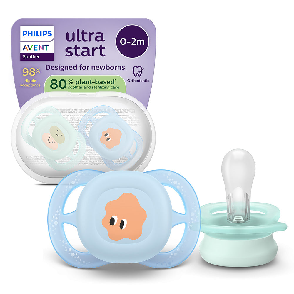 Philips Avent Ultra Start Soother 0-2 Months 2 pack