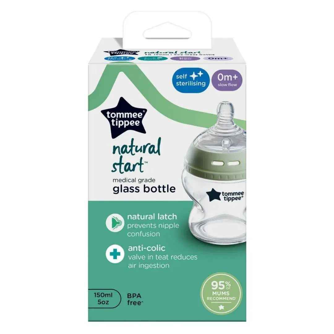 Tommee Tippee Natural Start Glass Baby Bottle 150ml