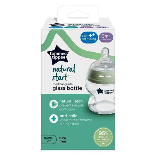 Tommee Tippee Natural Start Glass Baby Bottle 150ml