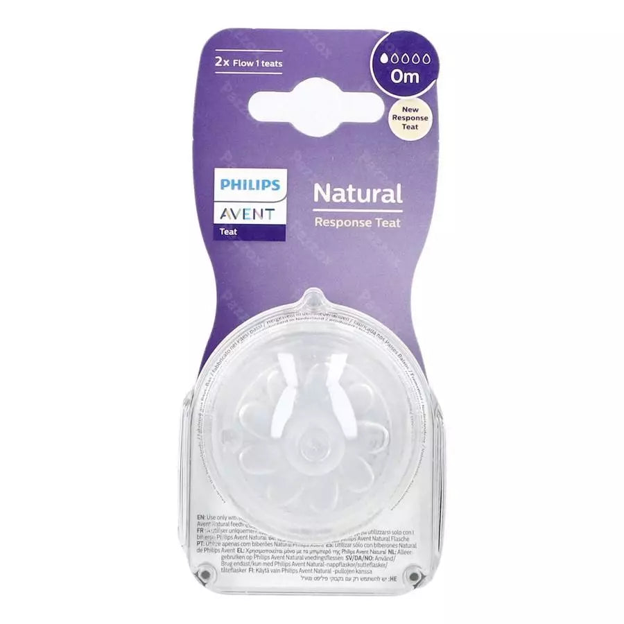 Philips Avent Natural Response Flow 1 Bottle Teats 2 pack